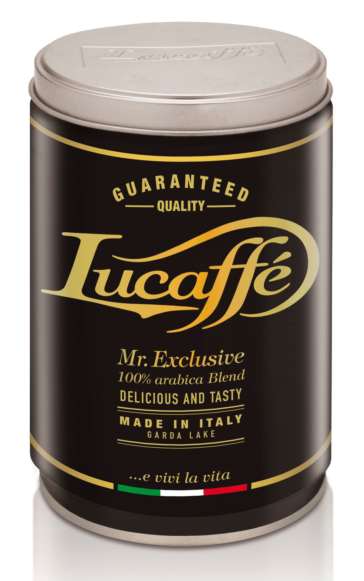 Frontansicht der Verpackung von Lucaffè MR. EXCLUSIVE.