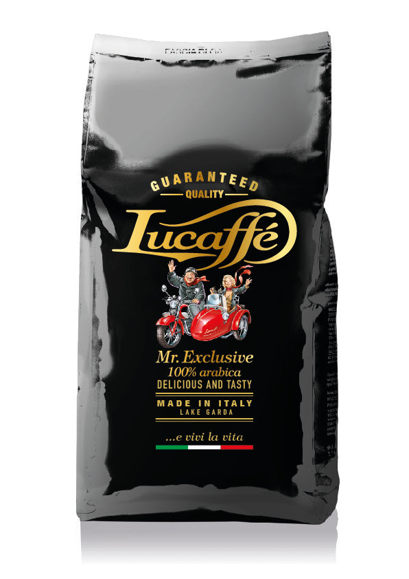 Frontansicht der Verpackung von Lucaffè MR. EXCLUSIVE.