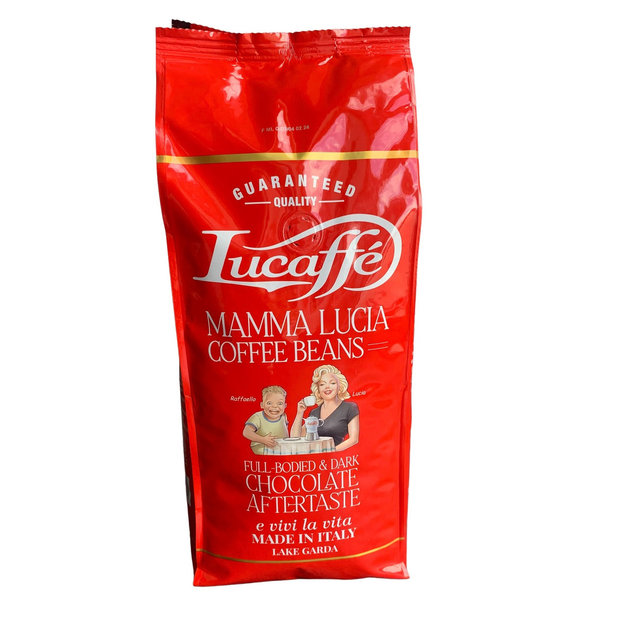 Frontansicht der Verpackung von Lucaffè MAMMA LUCIA.
