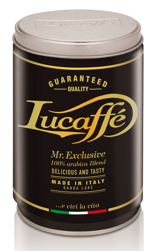Frontansicht der Verpackung von Lucaffè MR. EXCLUSIVE.