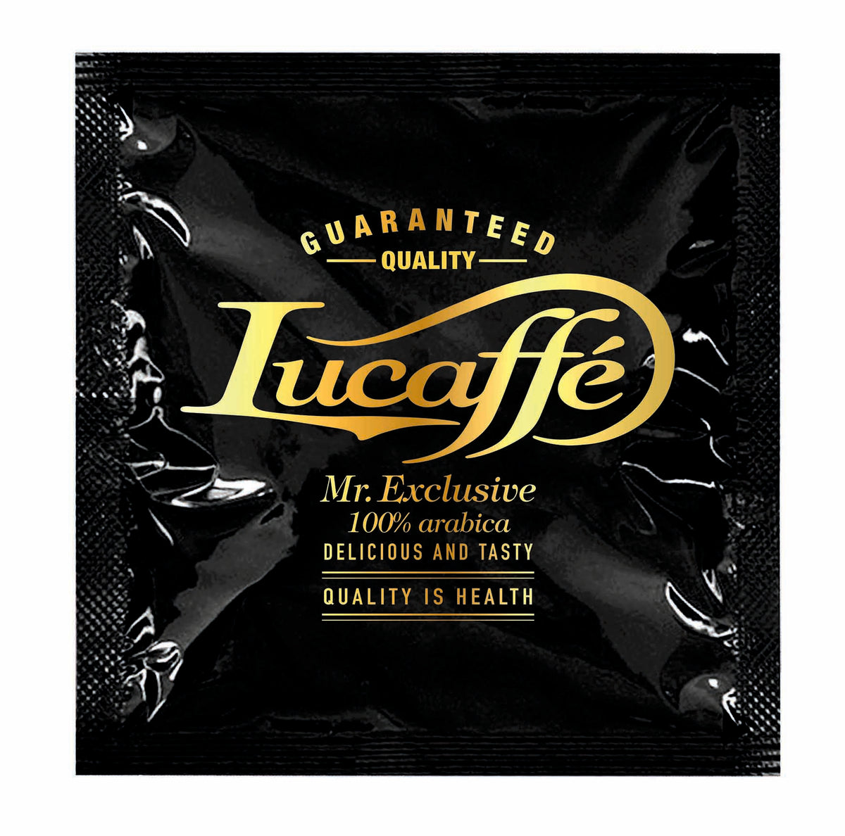 Frontansicht der Verpackung von Lucaffè MR. EXCLUSIVE.