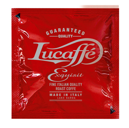 Frontansicht der Verpackung von Lucaffè EXQUISIT.