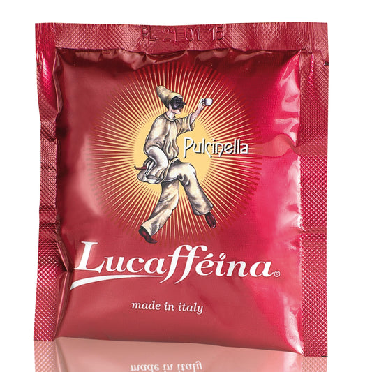 Frontansicht der Verpackung von Lucaffè PULCINELLA.