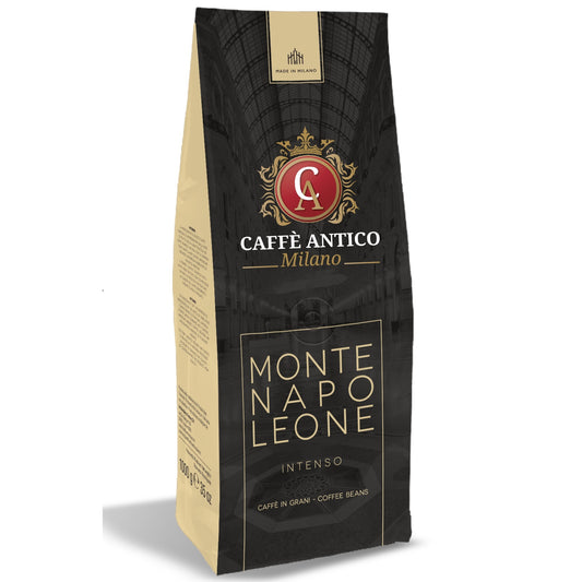 Frontansicht der Verpackung von Caffe Antico Milano Montenapoleone.