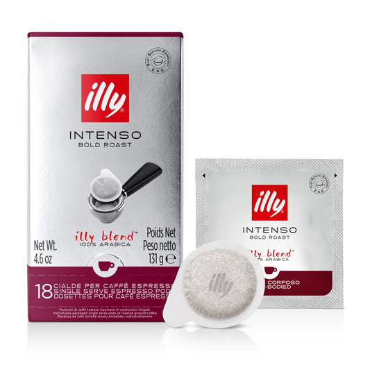 Frontansicht der Verpackung von illy Intenso Espresso.