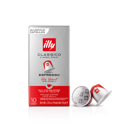 Frontansicht der Verpackung von illy Classico Espresso.