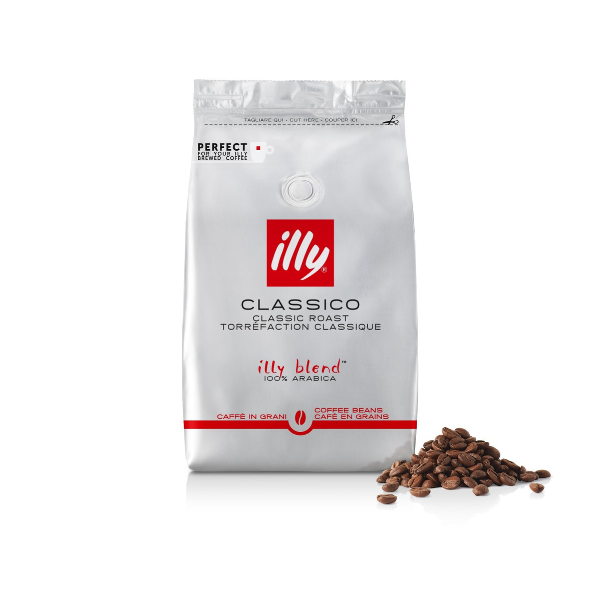 Frontansicht der Verpackung von illy Classico.