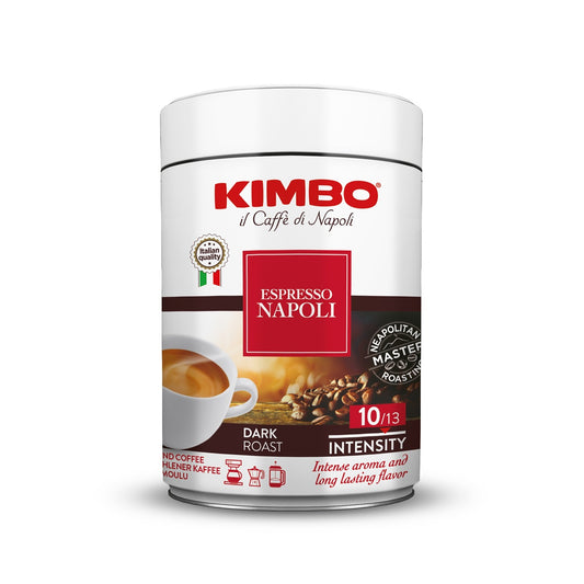 Frontansicht der Verpackung von Kimbo Espresso Napoli.