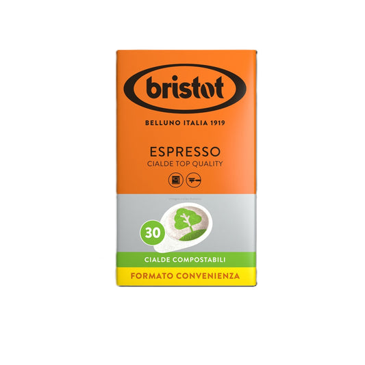 Frontansicht der Verpackung von Bristot Espresso.