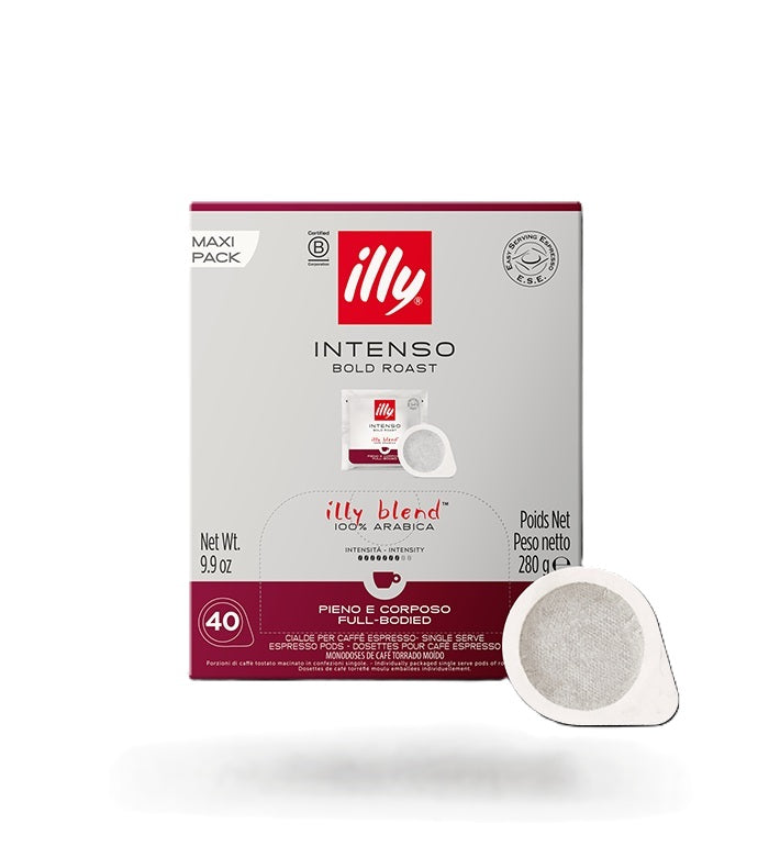 Frontansicht der Verpackung von illy Intenso Espresso.