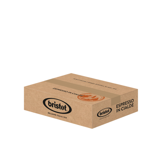Frontansicht der Verpackung von Bristot Espresso.