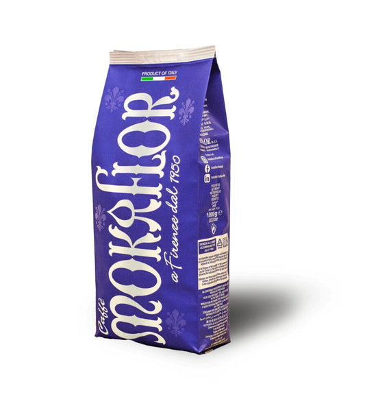 Frontansicht der Verpackung von Mokaflor Miscela Blu.